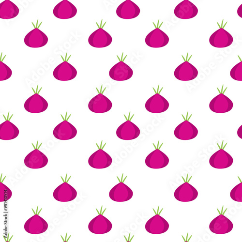 Onion Pattern background. red onion pattern. white onion pattern. Vegetable vector background. 