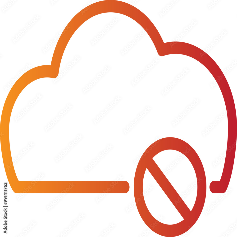 Single isolated icon with outline style icon on white background