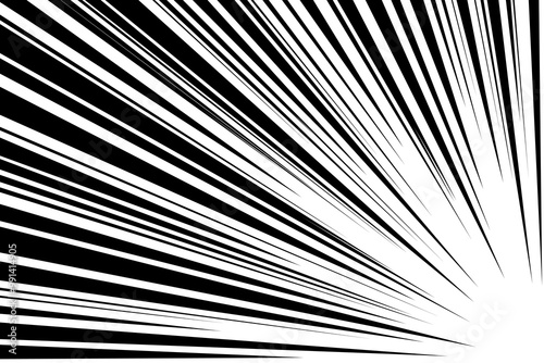 Comic strip radial motion lines. Anime comics book super hero speed or fight blast rays texture. Manga superhero action or explosions effects background. Cartoon fast zoom and light flash graphic ink