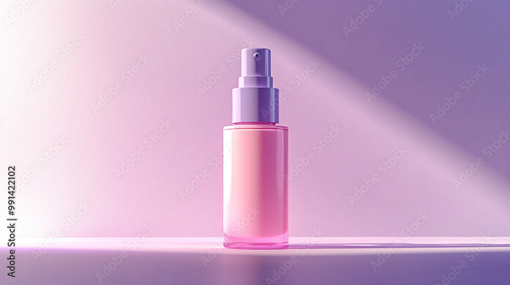 Soft Lilac Airless Pump Bottle Mockup for Modern and Minimal Skincare Packaging Soft Lilac Airless Pump Bottle Mockup for Modern and Minimal Skincare Packaging
