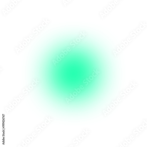 Green circle shadow. Green shadow