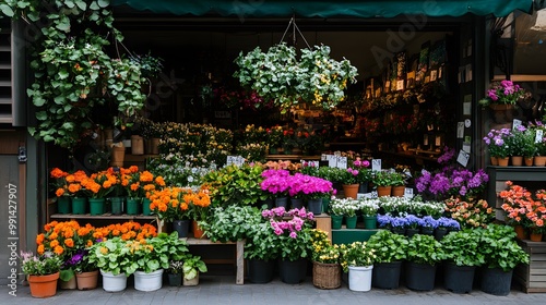 Outdoors flower plant shop.