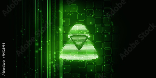 

2d illustration Cyber crime and internet privacy hacking. Network security, Cyber attack, Computer Virus, Ransomware, and Malware Concept
