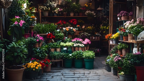 Outdoors flower plant shop.