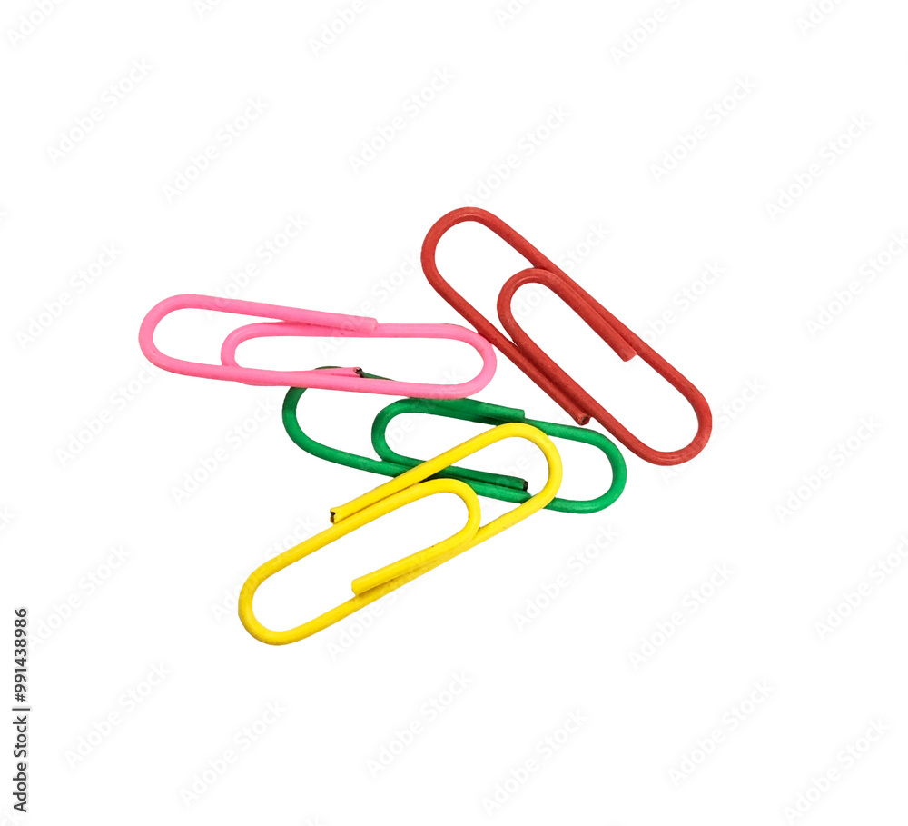 paper clips isolated on white/transparent paper clips isolated on white/transparent