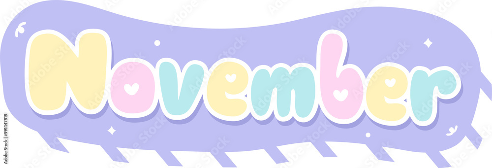 cute month name handwritten cute month name handwritten