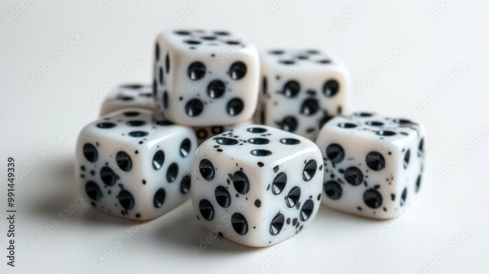 Dice cubes in white isolated background, dice concept Dice cubes in white isolated background, dice concept