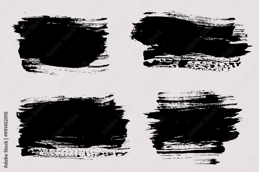 Brush strokes vector. Painted rectangles collection. Grunge long text boxes or textured backgrounds set. Brush strokes vector. Painted rectangles collection. Grunge long text boxes or textured backgrounds set.