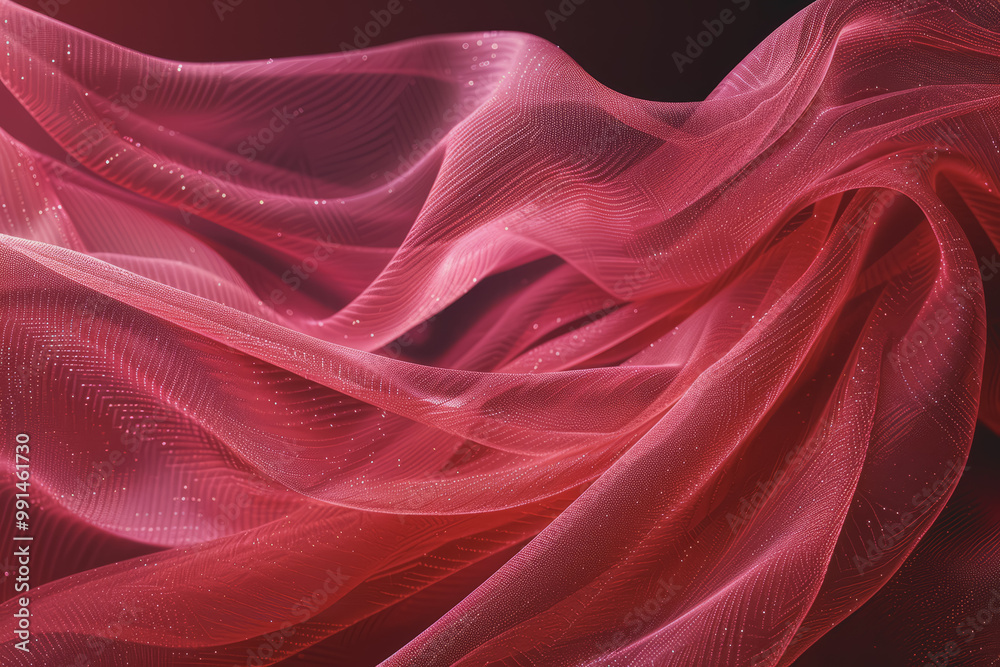 Obraz premium Soft red background, digital tech, elegant with texture.