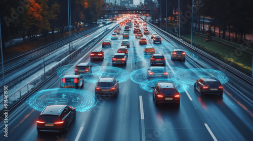 Modern technology, like 5G networks, smart cameras, and AI systems, can help improve road safety and make cities safer. This is done by using screens to monitor traffic and identify potential problems