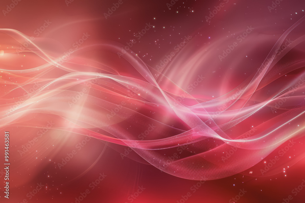 Obraz premium Soft red background, digital tech, elegant with texture.