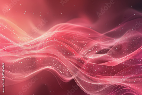Soft red background, digital tech, elegant with texture.