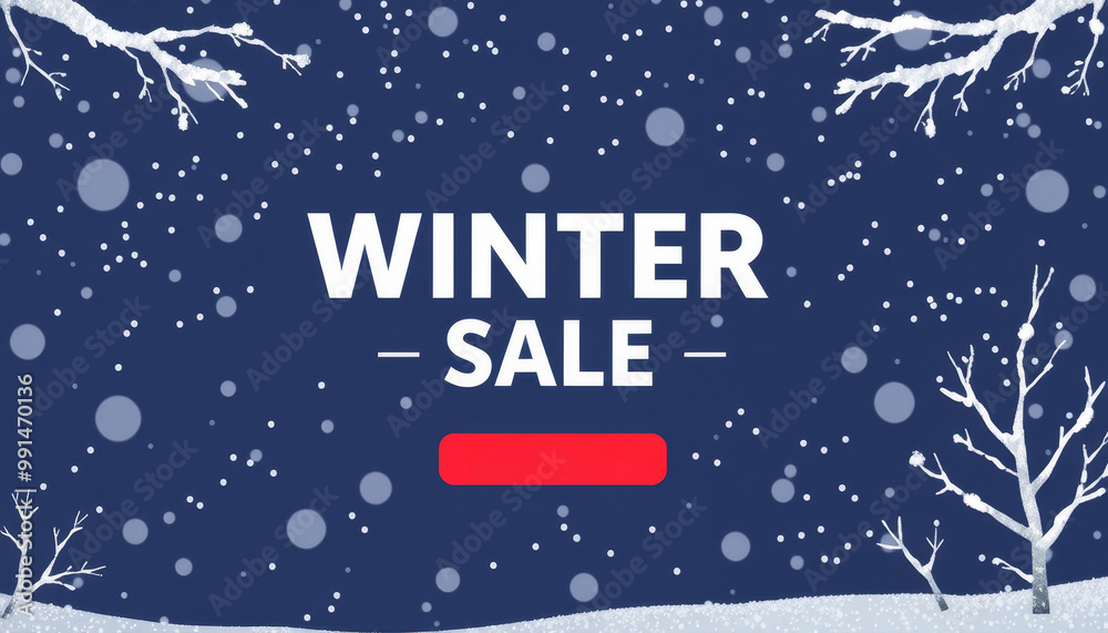 Winter Sale Cover, Website Cover, Banner Design. Winter Sale Cover, Website Cover, Banner Design.