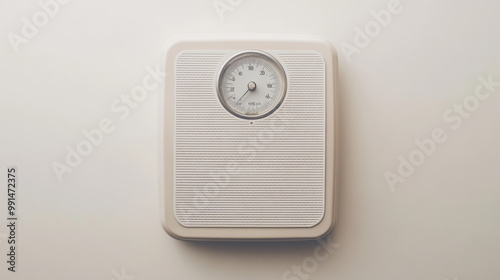 A bathroom scale, seen from above, is shown against a white background. This image represents the idea of managing your weight.