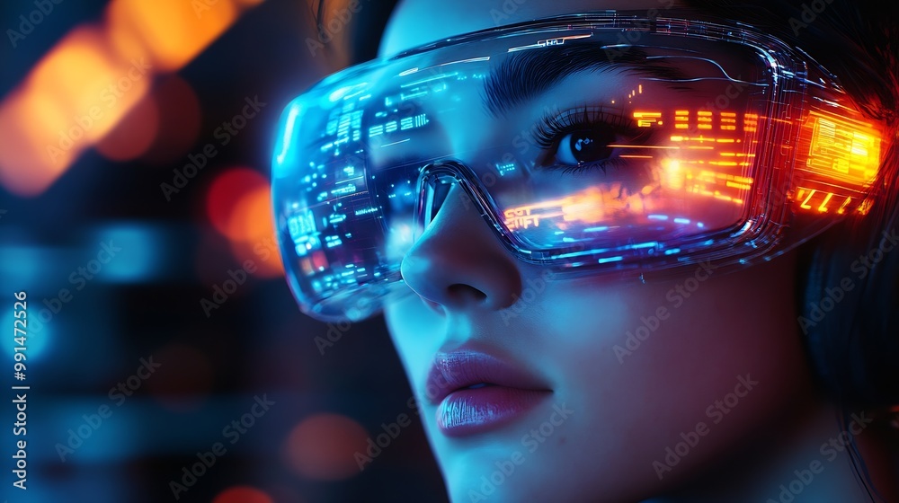 Metaverse digital Avatar Metaverse Presence digital technology cyber world virtual reality futuristic lifestyle Woman in augmented reality NFT game with neon blur lines : Generative AI Metaverse digital Avatar Metaverse Presence digital technology cyber world virtual reality futuristic lifestyle Woman in augmented reality NFT game with neon blur lines : Generative AI