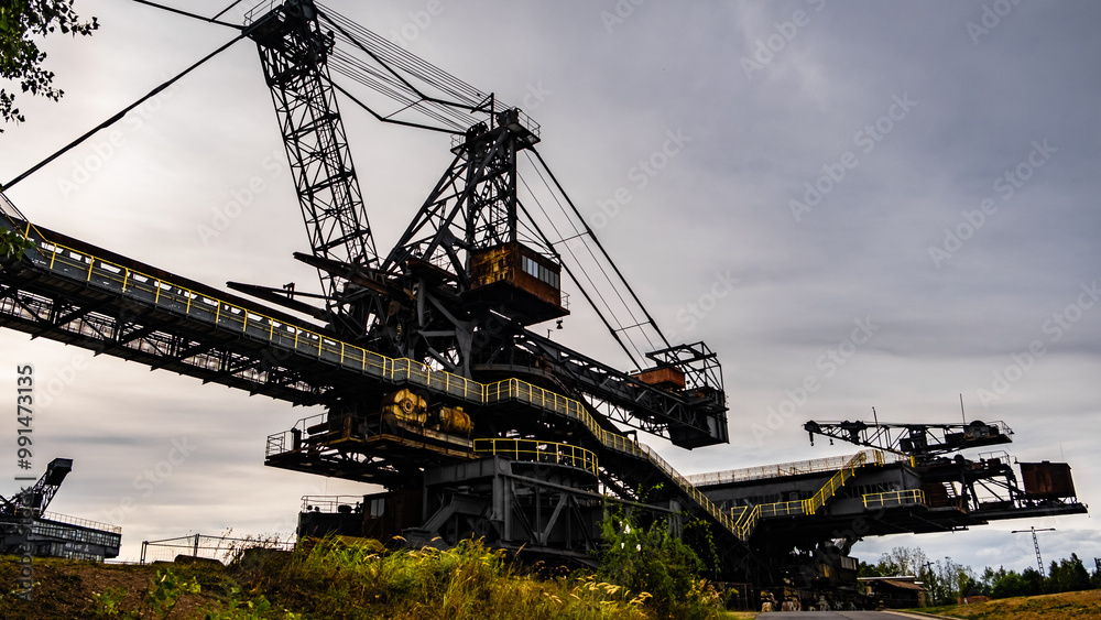 Fototapeta premium Ferropolis Stadt aus Stahl