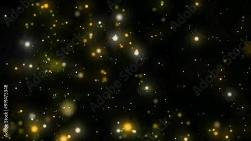 Wallpaper Mural Animation orange star sparkle particle on black background. Torontodigital.ca