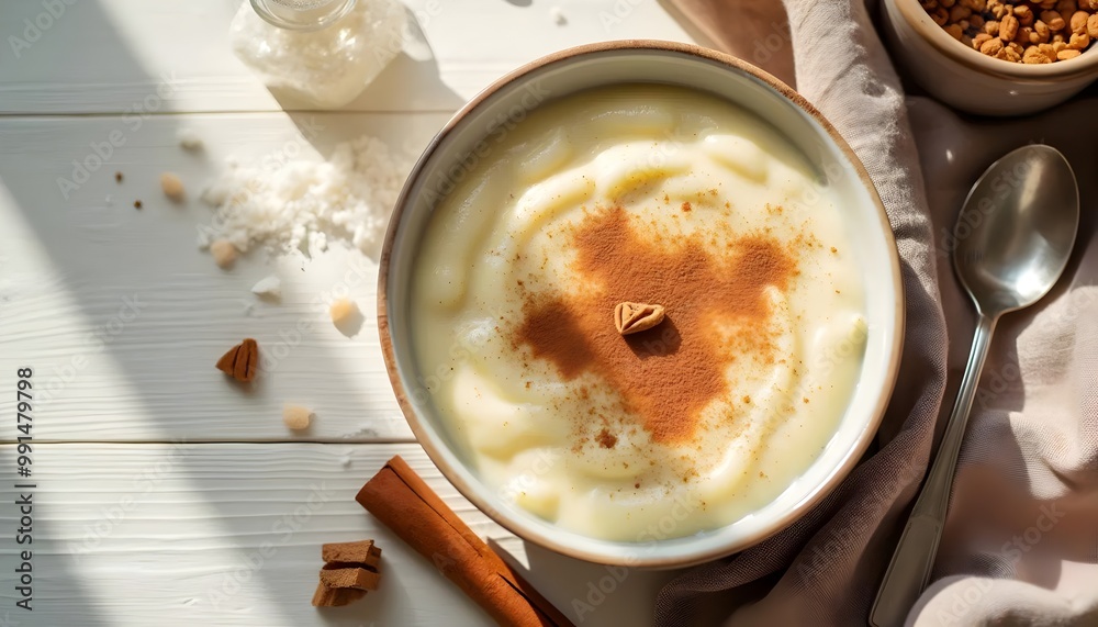 Creamy Grießbrei with Cinnamon and Sugar (German Cuisine) Creamy Grießbrei with Cinnamon and Sugar (German Cuisine)