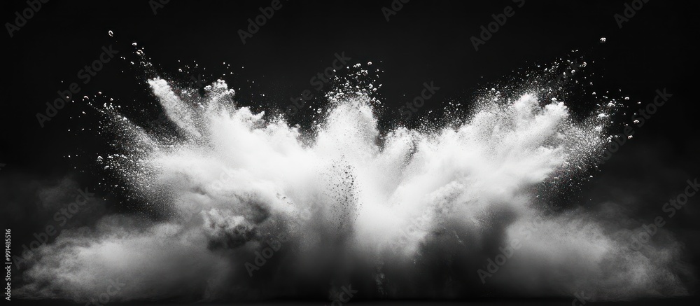 Fototapeta premium White Powder Explosion