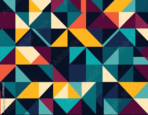 abstract geometric pattern with vibrant colors