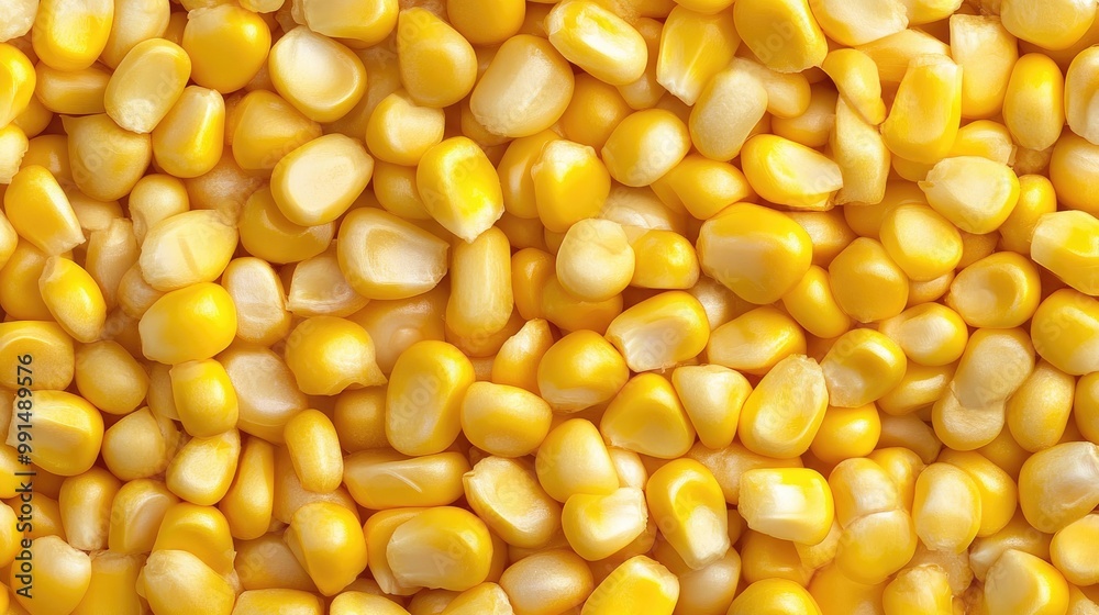 Seamless texture pattern of fresh corn kernels, with tileable and repeatable design, perfect for food-themed backgrounds Seamless texture pattern of fresh corn kernels, with tileable and repeatable design, perfect for food-themed backgrounds