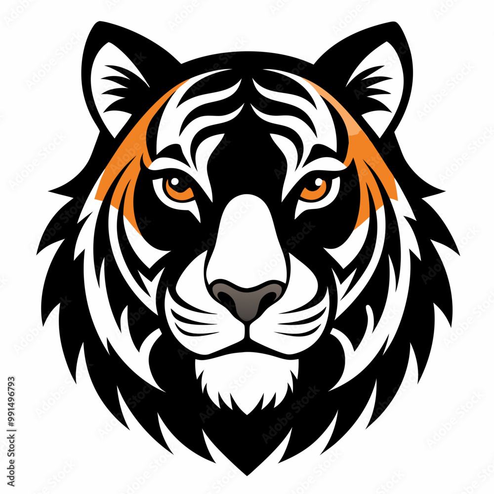 Obraz premium tiger head vector