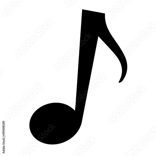 Musical note. Musical sound vector illustration