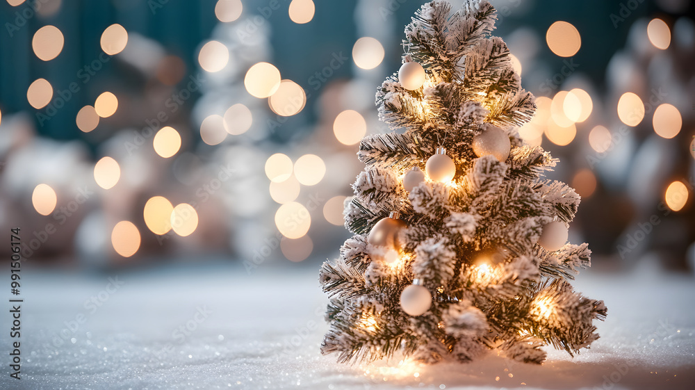 blurry background with lights and christmas tree, red yellow green orange colors blurry background with lights and christmas tree, red yellow green orange colors
