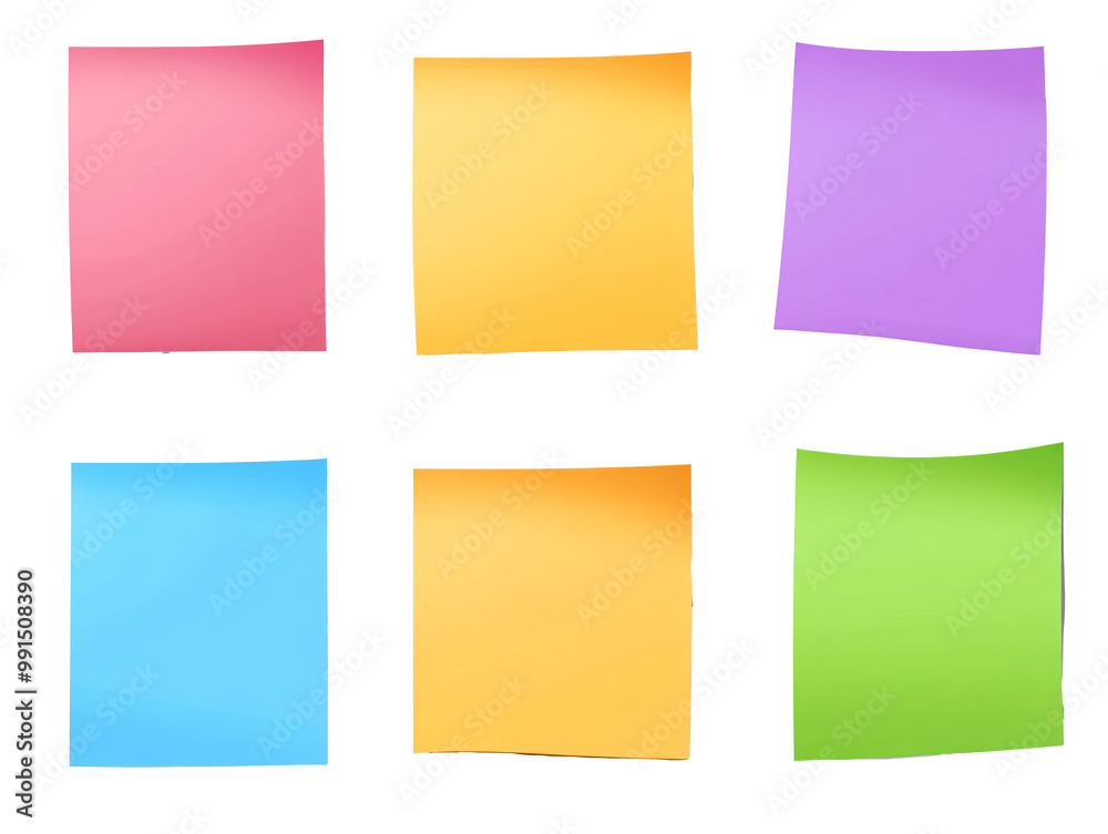 a group of colorful post-it notes a group of colorful post-it notes