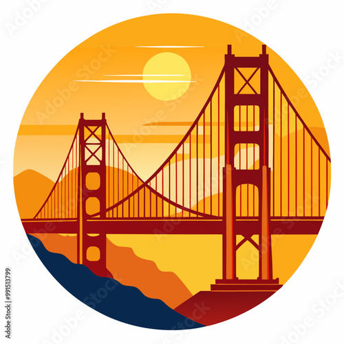 golden gate bridge at sunset