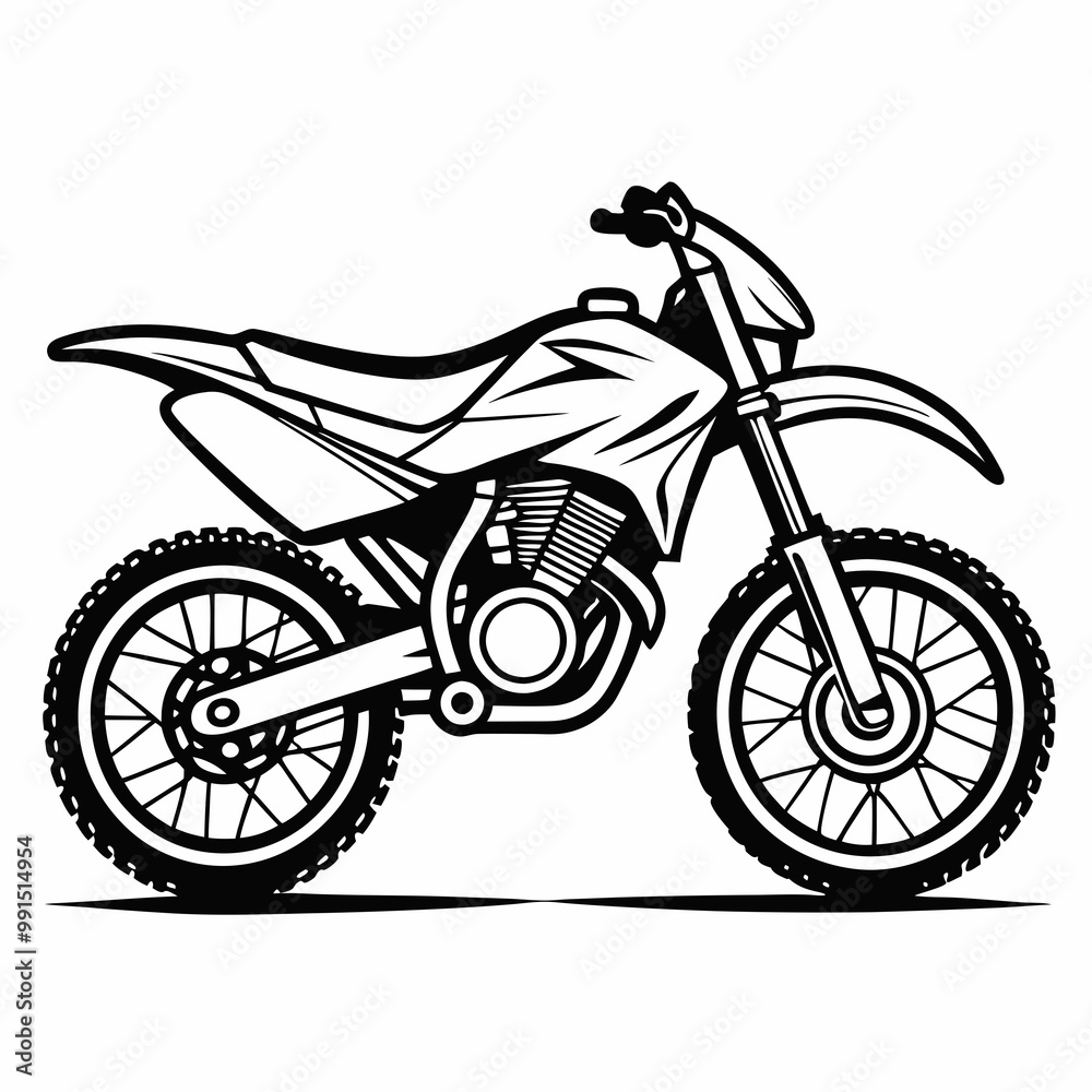 Fototapeta premium motorcycle on a white background