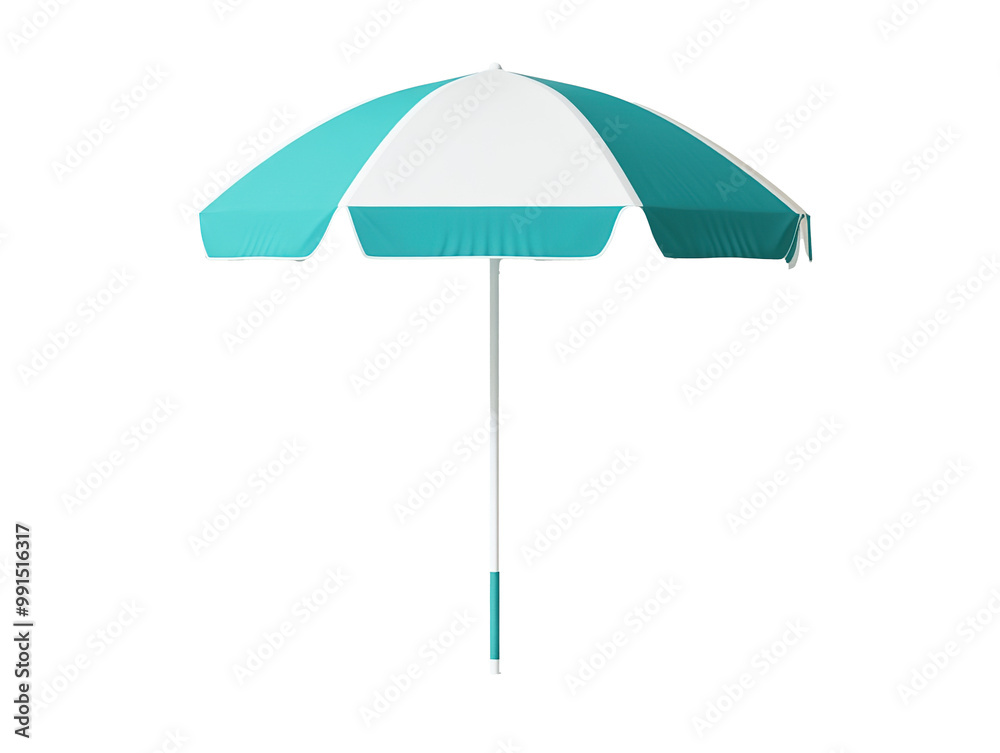 Beach umbrella as element on transparent background Beach umbrella as element on transparent background