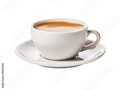 a cup of coffee on a saucer