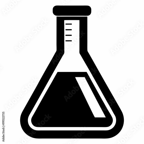 test tube with chemical formula