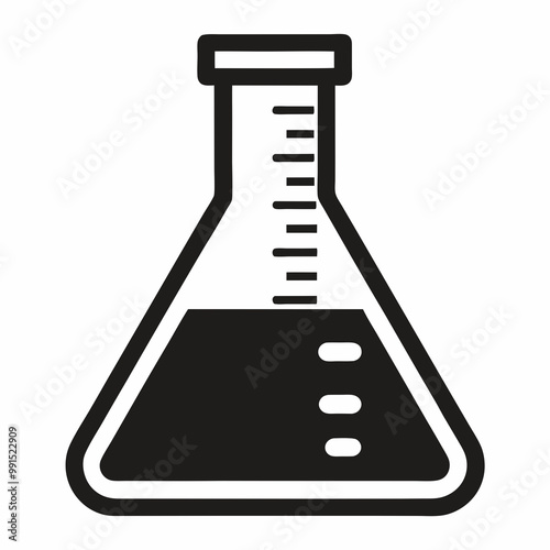 test tube isolated on white