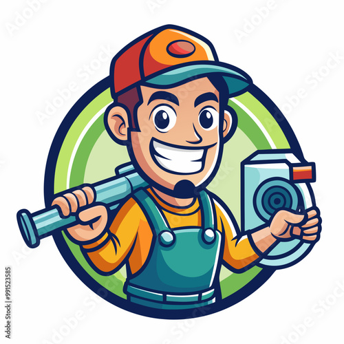 boy with a magnifying glass in hand