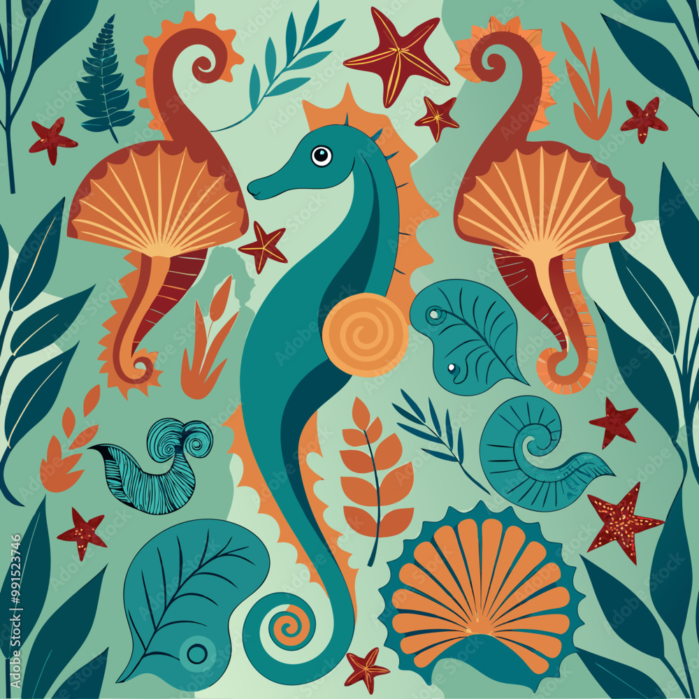 Obraz premium seamless pattern with flowers