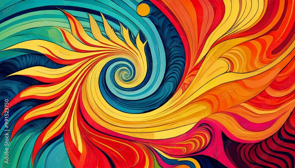 Dynamic and eye-catching comic strip spiral pattern design layout. Whimsical digital greeting card. Decorative background in vivid, bright colors. Perfect for marketing, pamphlets, and web usage Dynamic and eye-catching comic strip spiral pattern design layout. Whimsical digital greeting card. Decorative background in vivid, bright colors. Perfect for marketing, pamphlets, and web usage
