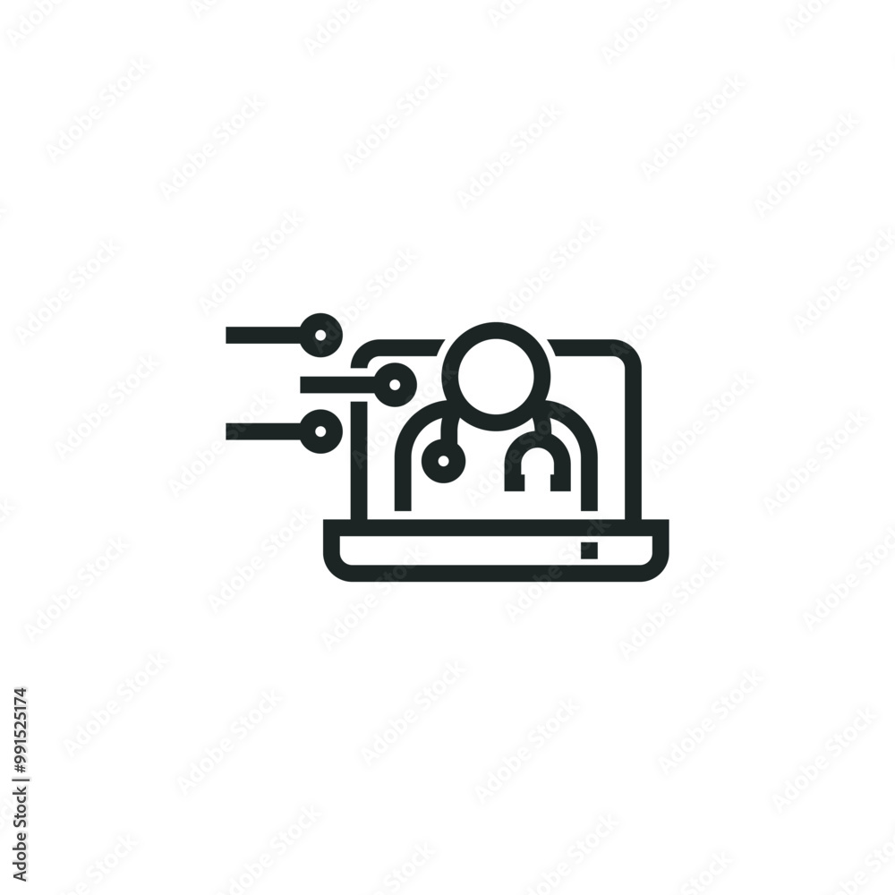 Medical tech icon isolated on white background Medical tech icon isolated on white background