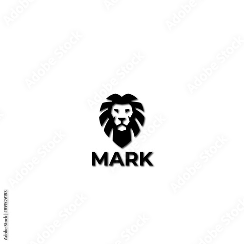 Mark logo, cartoon, animal, illustration, lion, vector, cat, cute, funny, fun, art, face, design, wild, mammal, safari, icon, character, tiger, zoo, nature, symbol, drawing, black, head, hedgehog