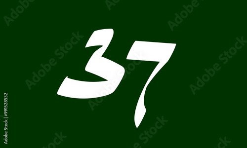 Number style arabic simple and modern