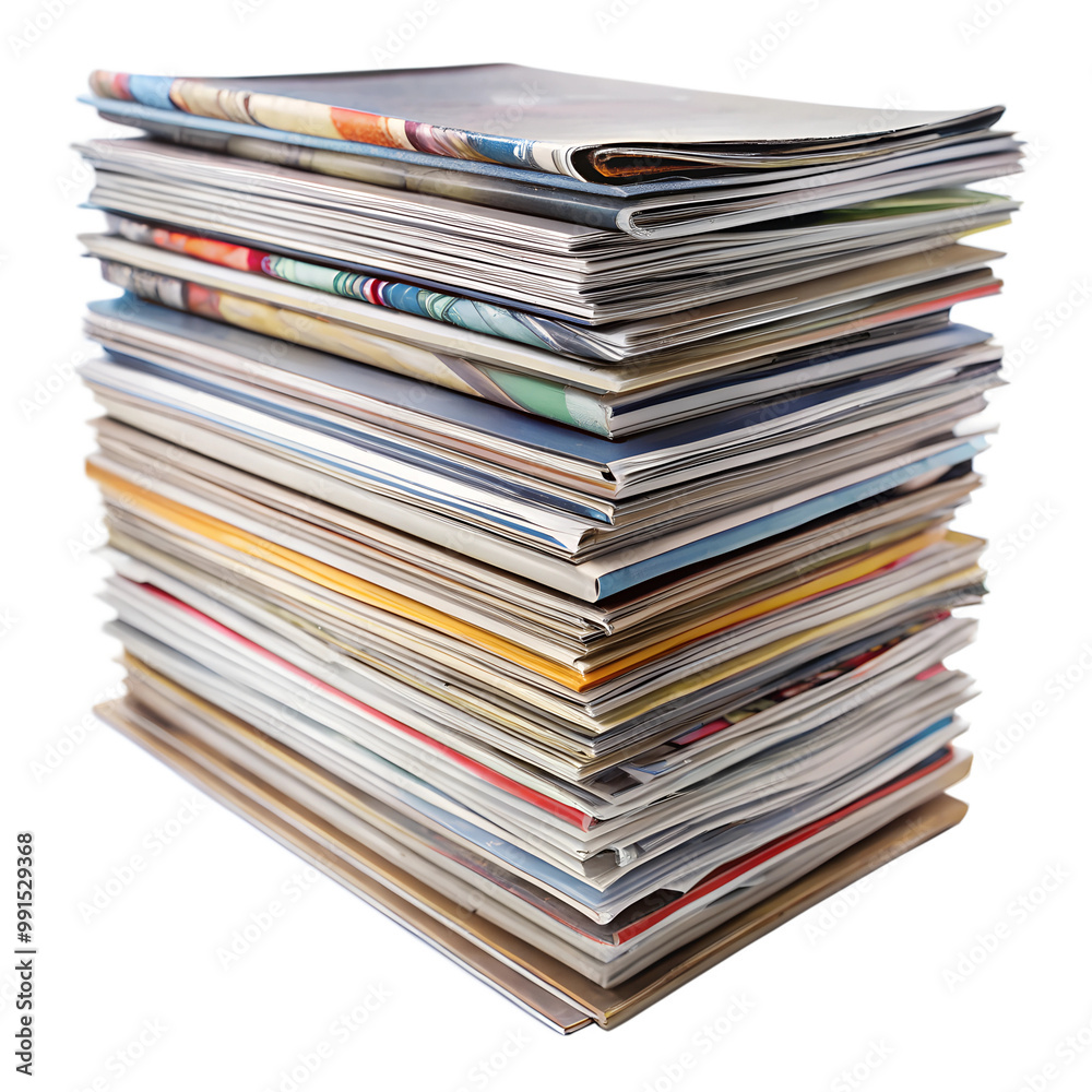 Magazines isolated on a transparent background Magazines isolated on a transparent background