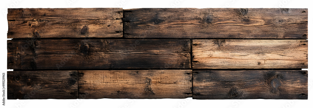 Naklejka premium Rustic wooden planks texture, , clipping path,