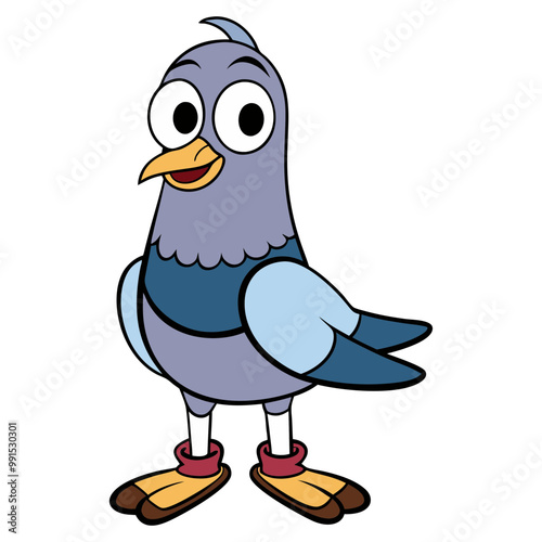 Download Pigeon Vector Art Illustration Eps File For Design.