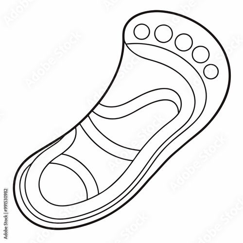 vector illustration of a shoe