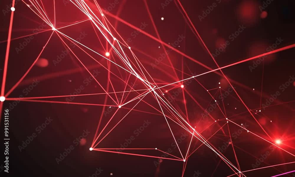 abstract background of particles, connection, technology, 3 d