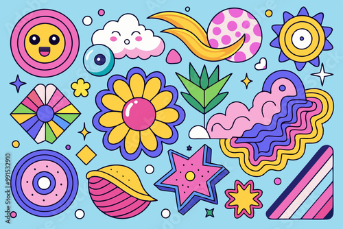 seamless pattern with birds and flowers