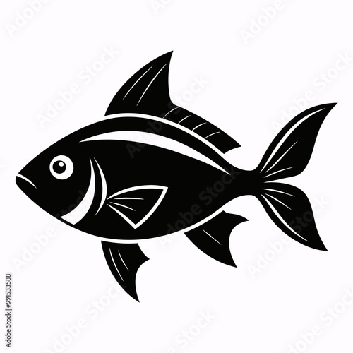 vector illustration of a fish