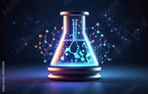 Innovative Laboratory Equipment Shines Under Neon Lights for a Modern Touch