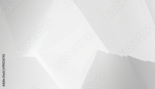 Minimal geometric white light background abstract design.